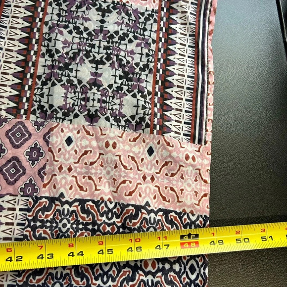 Sheer‎ Floral Patchwork One Size Open Front Kimono Topper Boho Festival Hippie - Picture 13 of 16